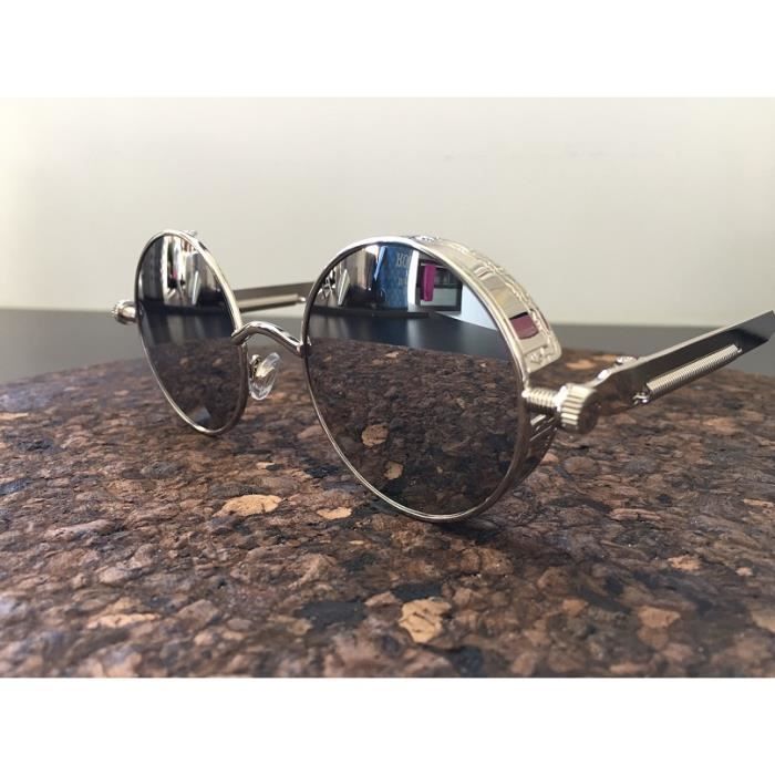 Lunette ronde argent deals