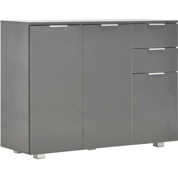 Buffet de Cuisine - SVP- MODERNE - Gris brillant - 107 x 35 x 76 cm