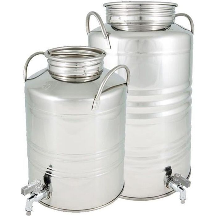 Fûts Inox 10 L Cuve pour huile olive Cdiscount Bricolage