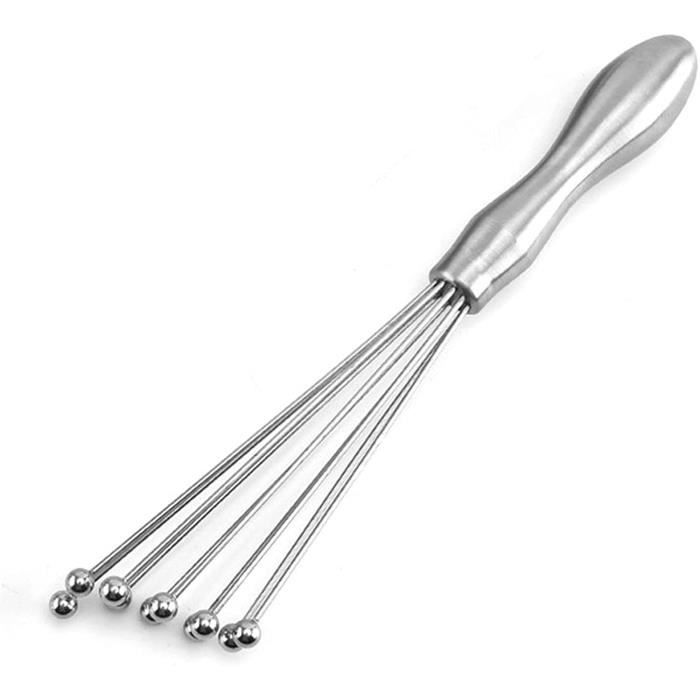 Fouet à Bille Fouet Cuisine Professionnel 2 Pièces Fouets en Acier Inoxydable Fouet Plat Fouet Patisserie Fouet Manuel en Acier Inoxydable pour Sauce de Cuisson Mélangeur 10 Pouces et 12 Pouces