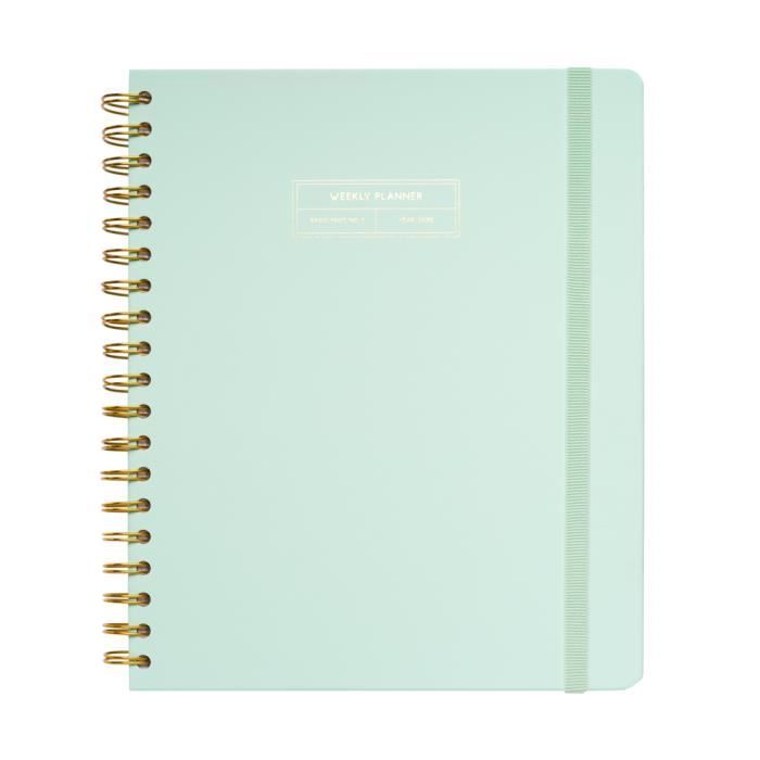 Agenda Scolaire Semainier 2019 2020 Grand Format Basic Mint Wire O