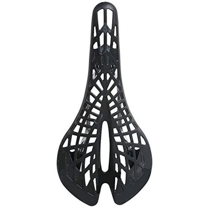 Selle Vélo Carbone Légère Creuse - Confort Longue Distance, Amortie, Pour Route Et VTC, Charge Max 100 Kg, Unisexe