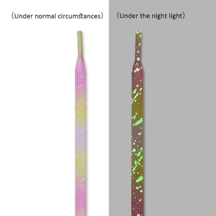 1 Paire De Lacets Fluorescents Roses – Brillent Dans Le Noir Sans électricité – Longueur 100 Cm, Avec Embouts Pour Enfiler Facilement – Pour Baskets Et Chaussures De Sport