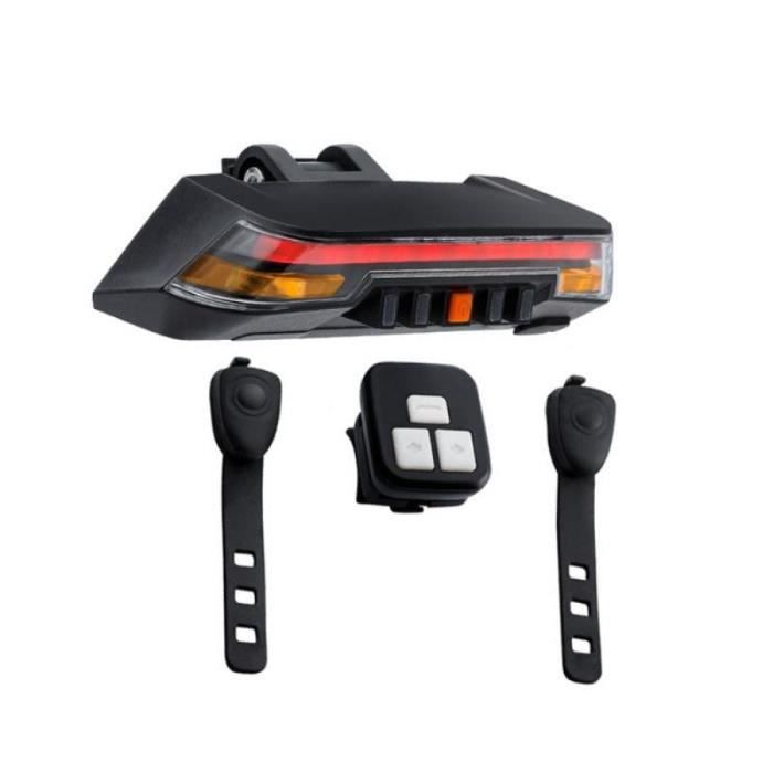 blanc - Lampe arrière De Vélo Intelligent Sans Fil À Distance Clignotant Lumières Vélo LED Feu Arrière Facile