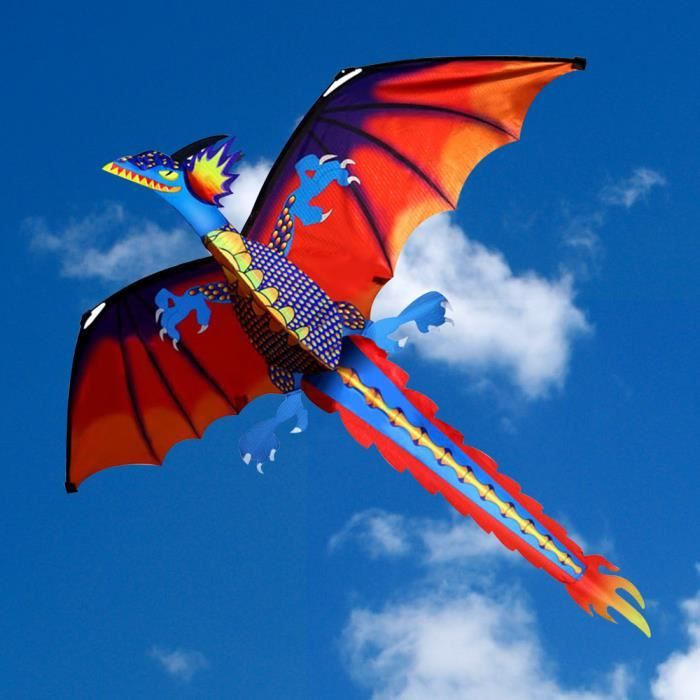 10m Ruban Plat Cerf-volant Tournant La Queue Banderole Colorée Flottant