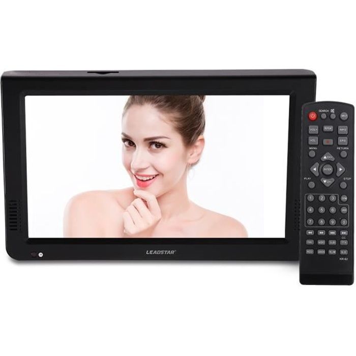 Téléviseur portable 13 pouces, 1080p LED HD ATSC Smart TV numérique