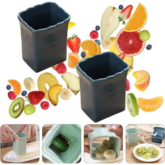 Trancheuse De Tasse, Banane, œuf, Friture, Fraise, Coupe Rapide, Légumes, Salade, Gadget De Cuisine (jaune, 3 Pièces