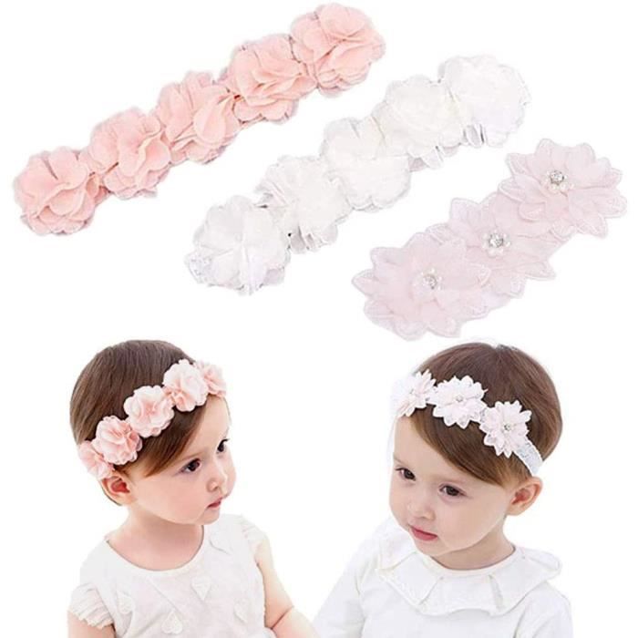 Bandeaux Bébé Fille,Lot de 3 bandeaux gros-grain pour petites filles,bébé  fille Kids Turban,bijoux pour bébé,bandeau pour enfant - Cdiscount Au  quotidien