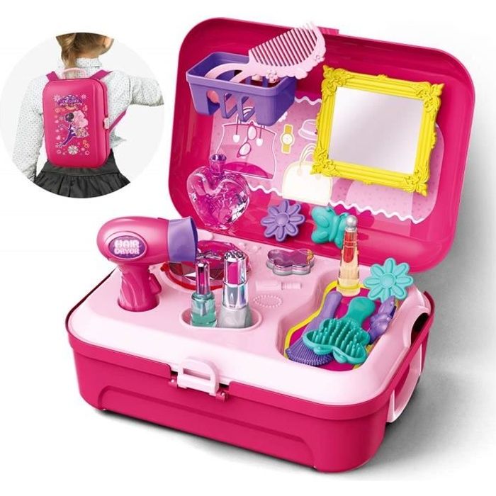 Maquillage Enfant Jouet Filles - Coiffeuse Enfant Malette Maquillage - Jouet  Maquillage De Simulation pour Fille 4 5 6 Ans - Cdiscount Jeux - Jouets