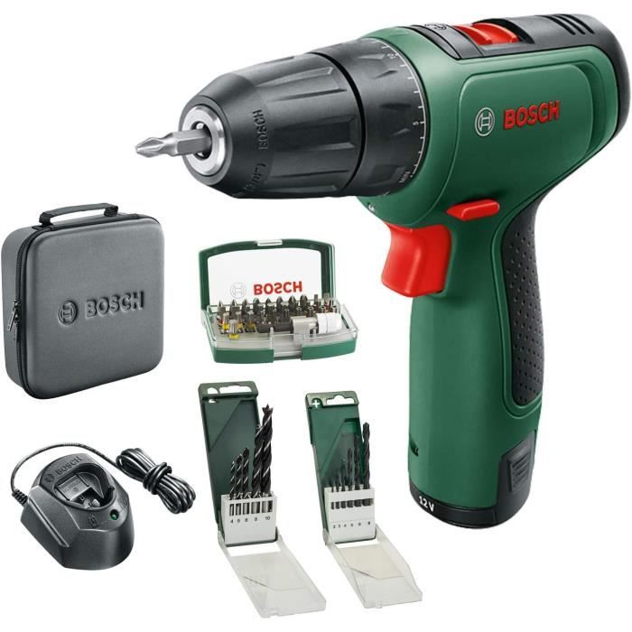Bosch Home and Garden Perceuse visseuse sans fil Bosch EasyDrill 1200 batterie 2 0 Ah système 12 Volt set de perceuse et jeu de forets dans un sac souple Édition Amazon - vue 9