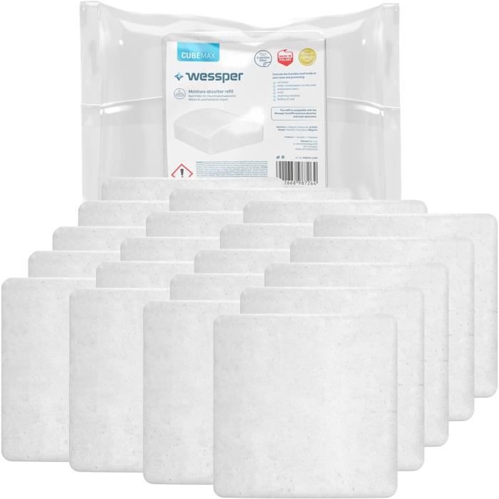 Inodore Bloc de recharge inodore pour déshumidificateur CHICHENG - 20x265g ...