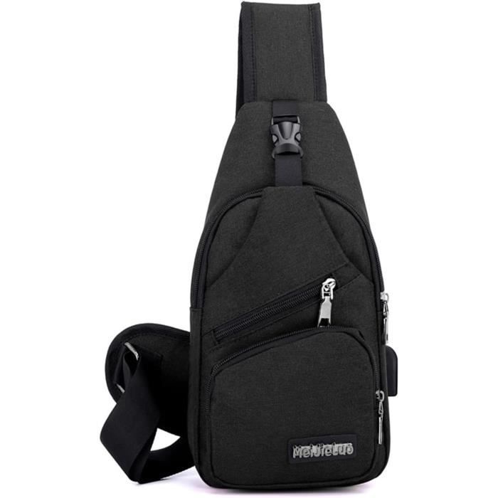 Sac à Bandoulière Avec Port De Chargement USB Sac à Dos Léger