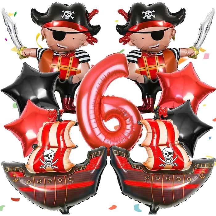 Décoration Anniversaire Pirate 6 Ans, Enfants Anniversaire Pirate Thème