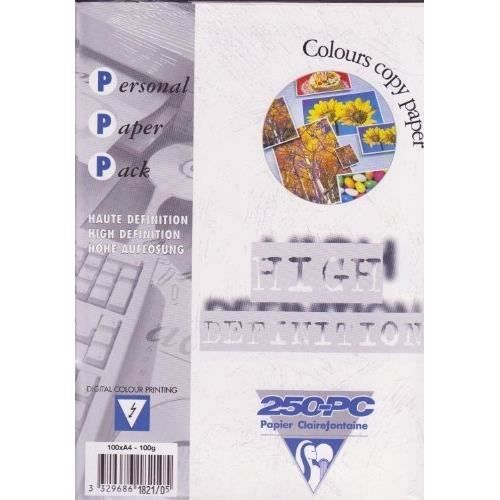 CLAIREFONTAINE Ramette 125 Feuilles Papier DCP 250g A4 210x297 mm Certifi/é FSC Ivoire
