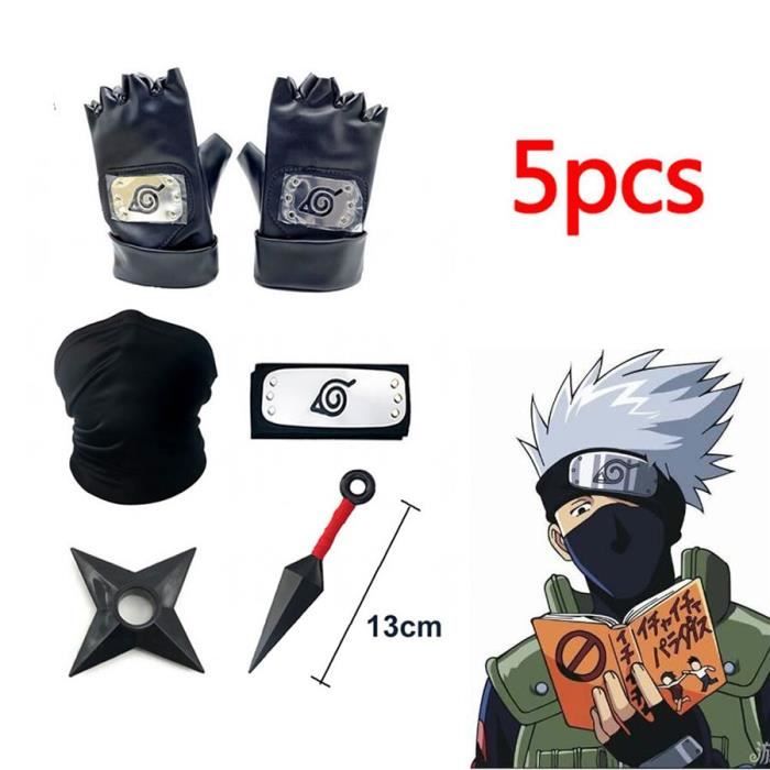7PCS Ensemble d'accessoires de dessin animé Naruto, gants Uchiha Itachi  Kakashi Cosplay NARUTO, masque Kunai Ninja, figurine d'actio - Cdiscount  Jeux - Jouets