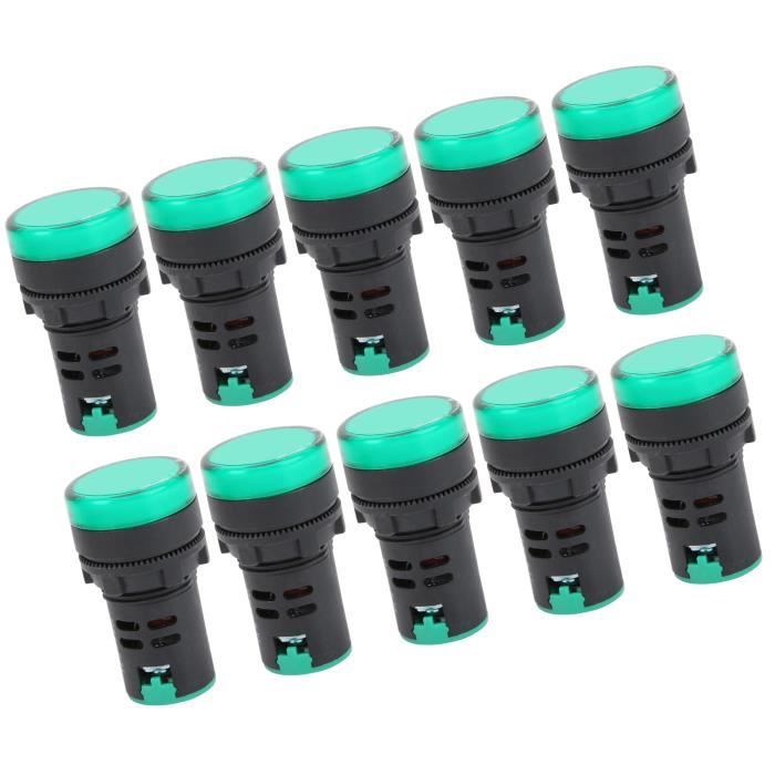 Lot De 10 Voyants Lumineux Indicateurs Pour Voiture - Générique, En Cuivre Et Fer