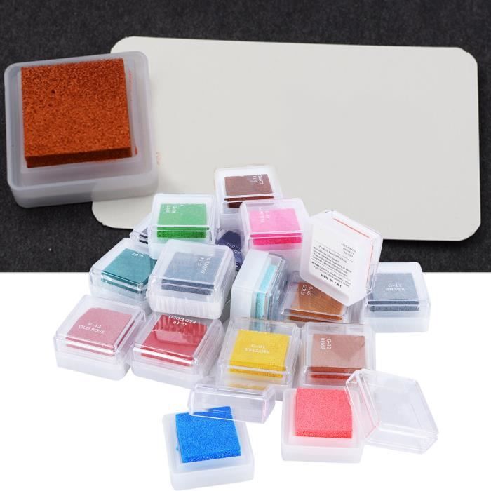 KSJEHW Tampon Encreur 6 Couleurs - Non Toxique - Pour Scrapbooking, DIY, Activités Enfants