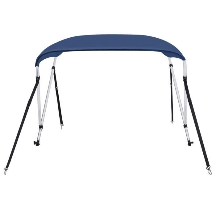 OLL Auvent Bimini à 3 arceaux Bleu 183x180x137 cm 106976 - Sport