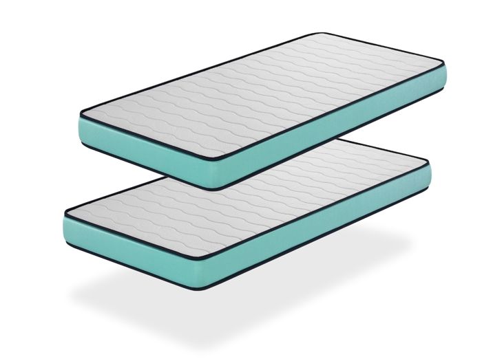 Matelas LOT 2 CONFORT PRO 90x180 Épaisseur 14 CM – Rembourrage super soft - Juvénil - idéal pour les lits gigognes