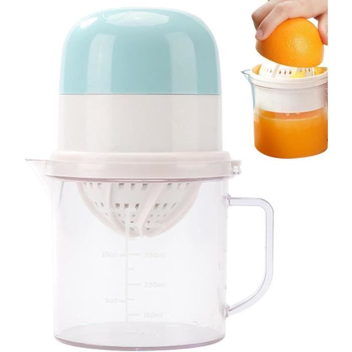 Bouteille presse-agrumes en verre et plastique 800ml 7,8xH28cm Bouteille presse-agrumes en verre et plastique 800ml 7,8xH28cm