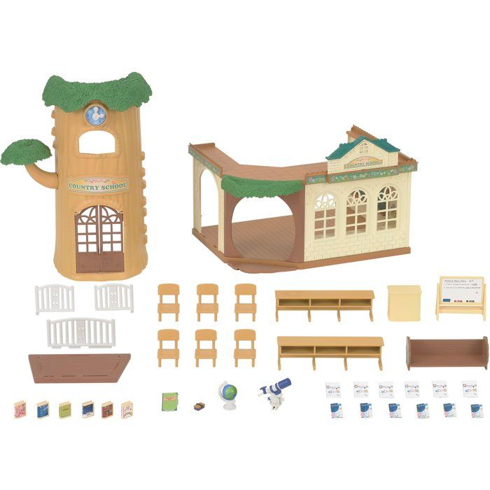 Figurine Sylvanian Families 5105 – École de la Forêt avec 35 Accessoires Inclus - vue 1
