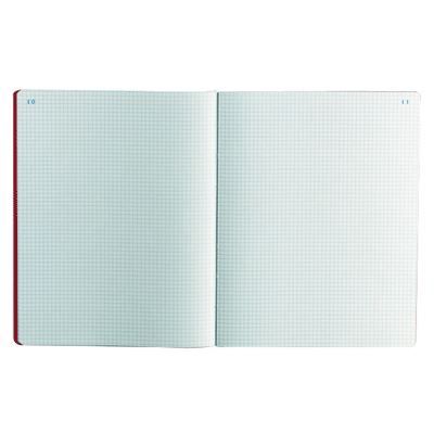 Exacompta 6410E - Piqûre comptable foliotée 80 pages quadrillé 5x5 320×250 mm