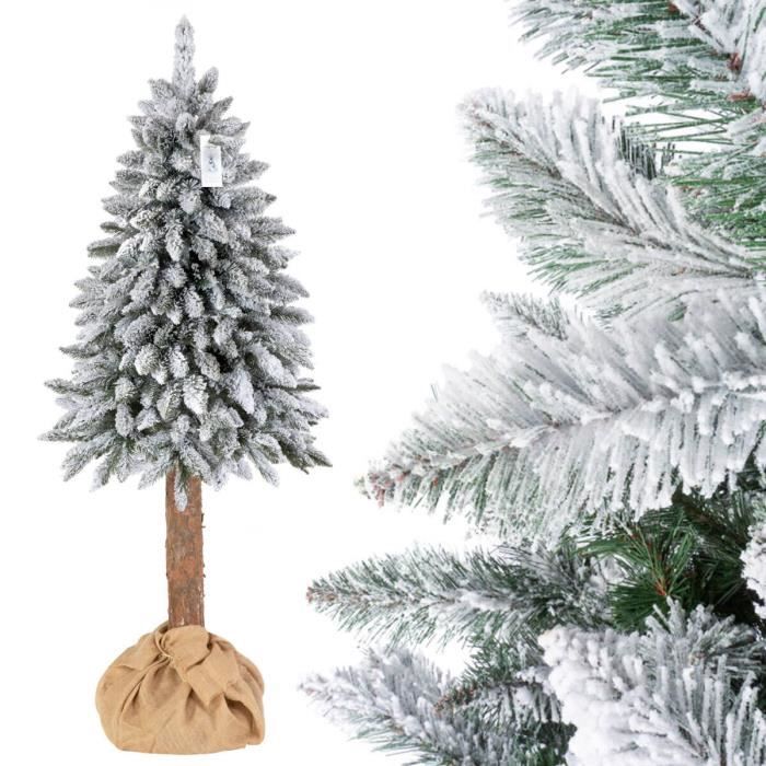Fairytrees Sapin Arbre De Noel Artificiel En Pot Epicea Tronc Naturel 180 Cm Avec Des Flocons De Neige Matiere Pvc Achat Vente Sapin Arbre De Noel Cdiscount