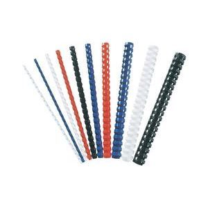 Peach Lot De 100 Anneaux De Reliure Plastique 10 Mm Rouges – Pour 65 Feuilles A4, Reliure Parfaite Pour Documents Et Présentations