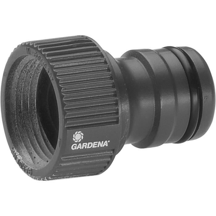 Nez de robinet grand débit GARDENA Raccord de robinet 20 / 27 avec filetage de 26 5 mm 2801 20