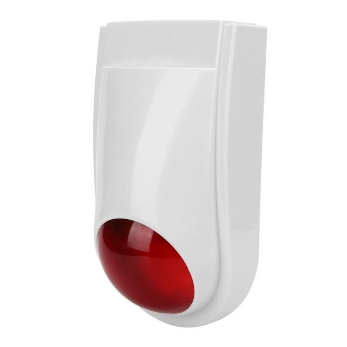 Alarme sonore et lumineuse, alarme de protection contre l'incendie sonore et lumineuse Alerte sonore Avertissement Flash Système de
