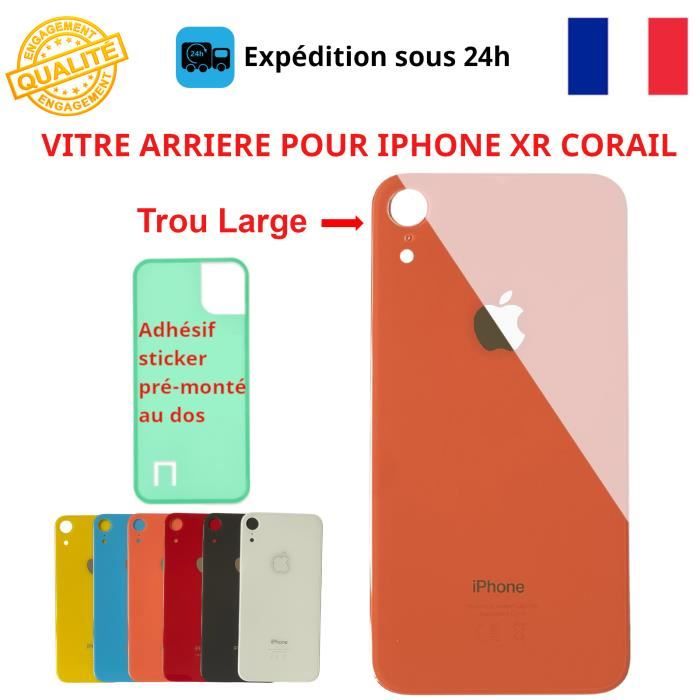 Vitre Arrière IPhone 13 - Noire Avec Adhésif Inclus - Compatible Apple - Neuf En Boîte