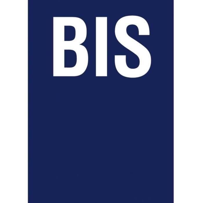 Chiffre adhésif N° rue Bis sur carte