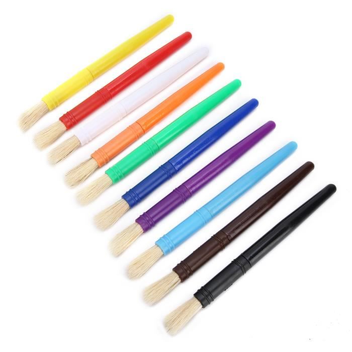 10 Pièces en Nylon Cheveux Art Pinceau Ensemble Art Outil de Peinture pour les Étudiants Professionnels Débutants (Bleu 10 Pièces en Nylon Cheveux Art Pinceau Ensemble Art Outil de Peinture pour les Étudiants Professionnels Débutants (Bleu
