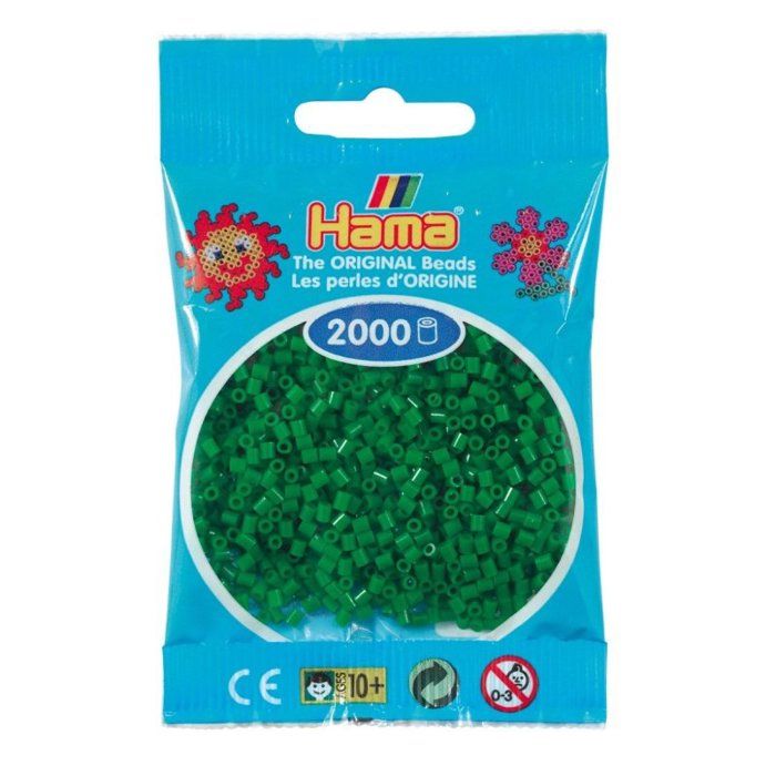2 000 perles mini (petites perles 2,5 mm) rouge néon - Jeux