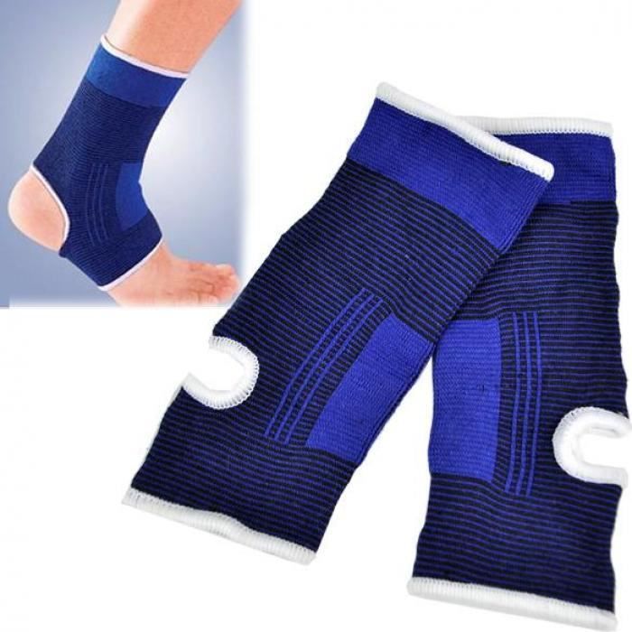 Gym Protection cheville et muscle sport bleu 1 paire