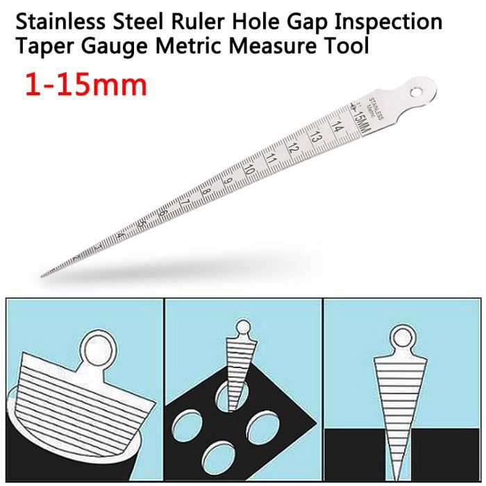 Jauges De Cône De Soudage En Acier Inoxydable - 4 Plages : 1-7mm, 8-14mm, 15-21mm, 22-29mm - Précision 0.1mm - Pour Mesurer Trous, Fentes, épaisseurs