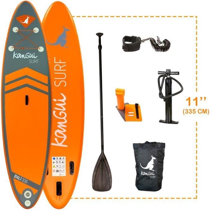KANGUI Pack Paddle Gonflable BALI 335cm - Cdiscount Sport