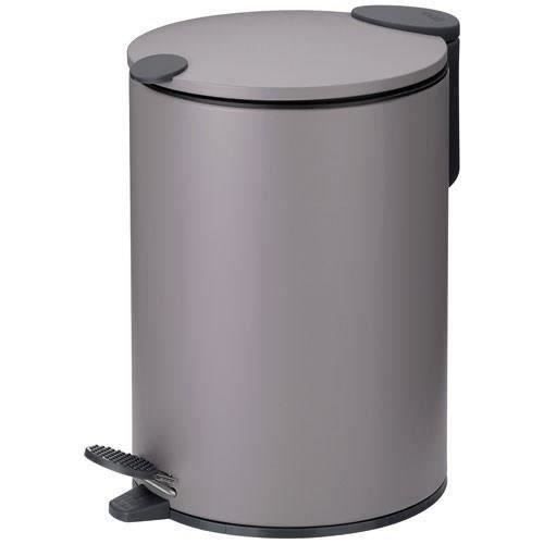 Poubelle de salle de bain Mats KELA - 3 L - 23 cm - Gris clair - Métal