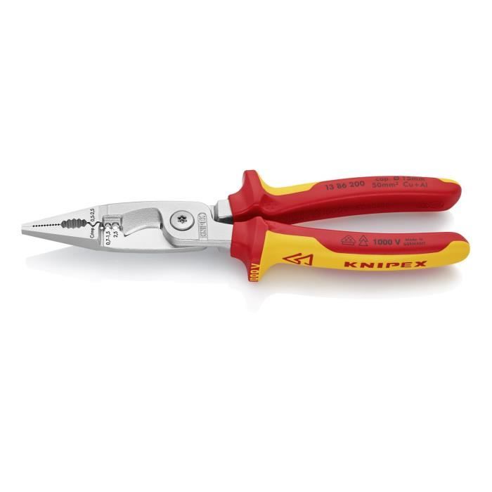 KNIPEX Pince d'électricien long-bec 6-1/4 13 01 614