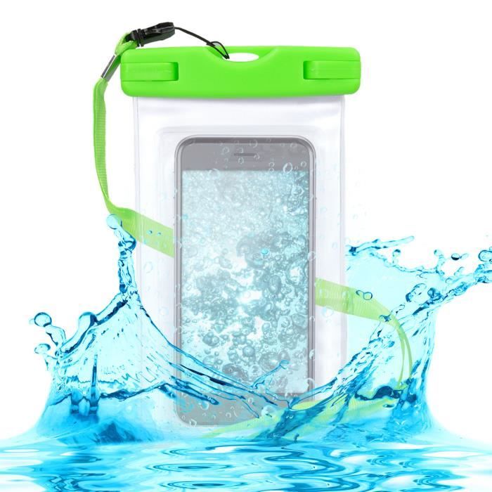 Sac étanche + étui Smartphone étanche - Résiste Jusqu'à 10 M - Écran Tactile Utilisable - Parfait Plage, Natation, Bateau, Randonnée