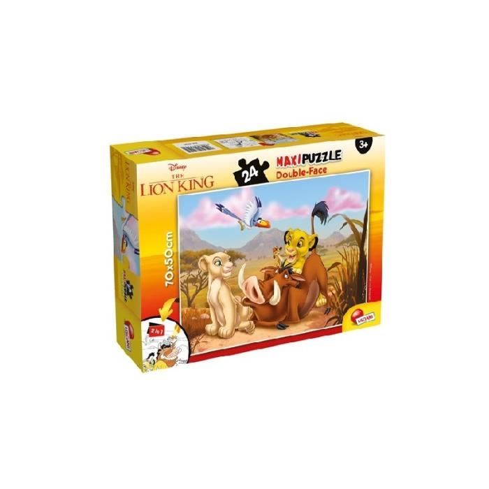 Puzzle Le Roi Lion double-face LISCIANI - 24 pièces - Pour enfants de 3 ...