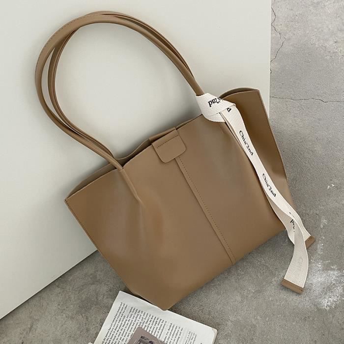 Sac Cabas Femmes Grand PU Cuir Sac de Cours Sac Ordinateur