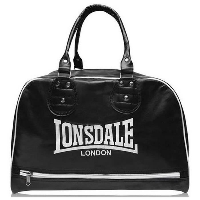 Grand Sac de sport Homme Vintage en Cuir Lonsdale Noir noir - Cdiscount  Sport