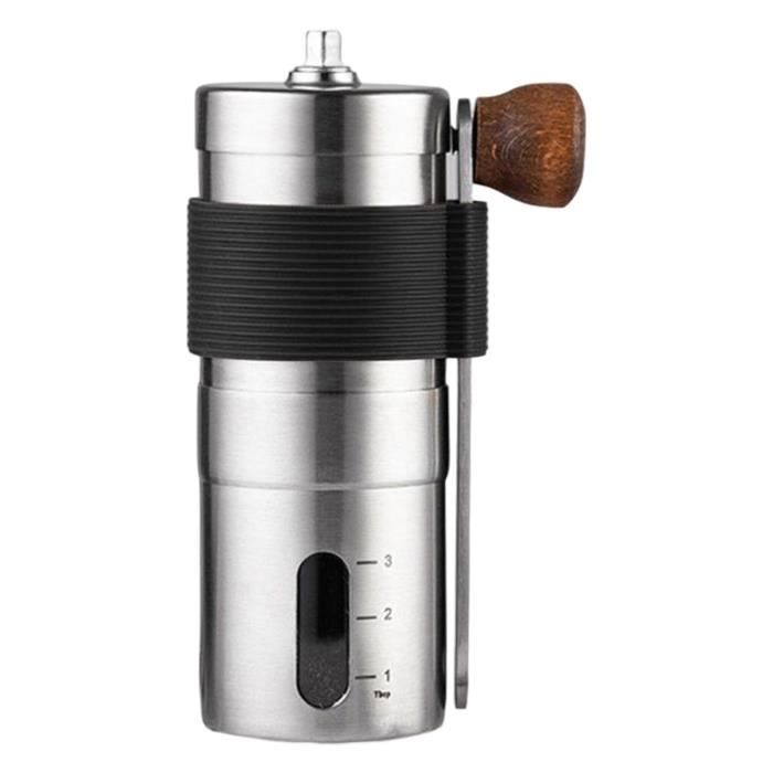 Moulin à Café Manuel SUNYA - Broyeur Conique Acier Inox, 36 Réglages De Mouture, Portable Pour Expresso Et Cold Brew