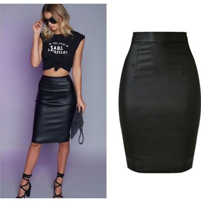 mini jupe cuir grande taille