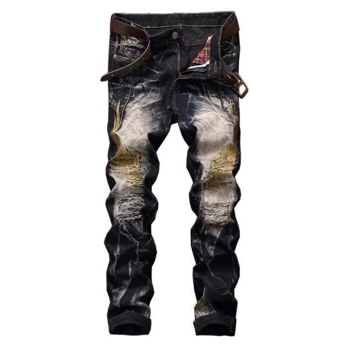 Pantalon homme deals à trou