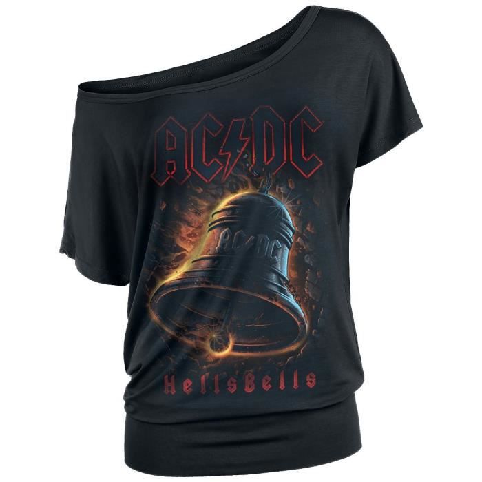 Générique AC/DC Hells Bells T-Shirt Manches Courtes Noir 