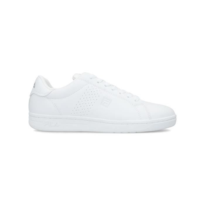 Basket Femme FILA Crosscourt 2NT Blanc et Argent FILA Femme Synthetique Lacets Plat Blanc Cdiscount Chaussures