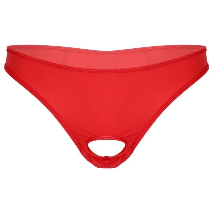 Jockstrap Homme String Grande Taille - Lingerie Sexy Dos Ouvert, Style Punk Avec Anneaux - 12