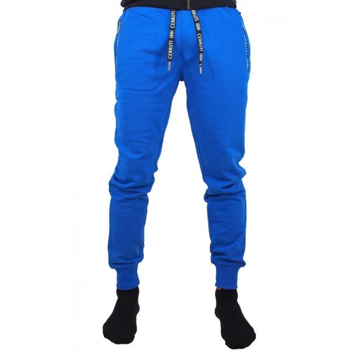 pantalon de jogging uni cerruti 1881 lazisiensi - bleu roi